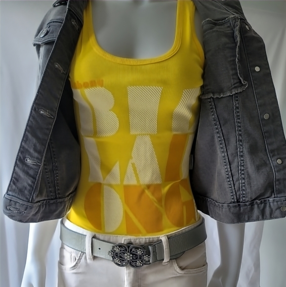 Billabong Yellow Tank Top Size Medium - Picture 2 of 10